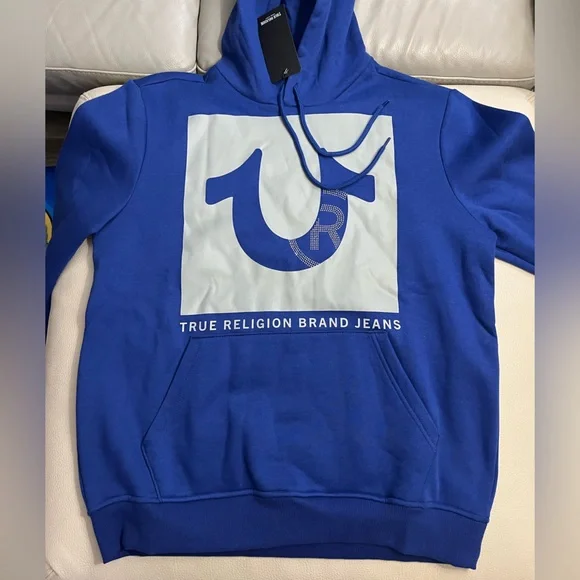 NWT - True Religion Men's Studded Icon Hoodie - Size L - Picture 6 of 13